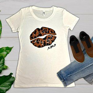 XOXO Leopard Lips Tee - NEW***
